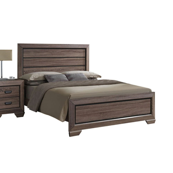 ACME Lyndon Weathered Gray Grain Queen Bed Model 26020Q - MONAVILLA