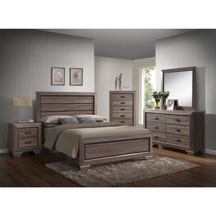 ACME Lyndon Weathered Gray Grain Bed Model 26020 - MONAVILLA