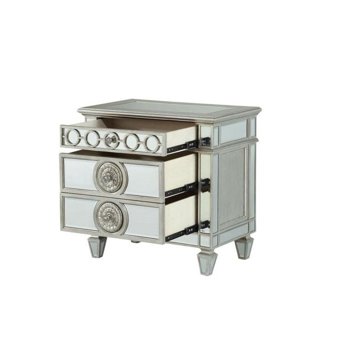 ACME Varian Mirrored Nightstand Model 26153 - MONAVILLA