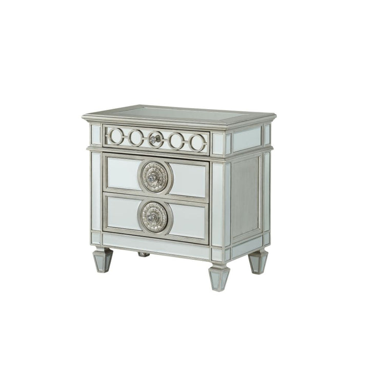 ACME Varian Mirrored Nightstand Model 26153 - MONAVILLA