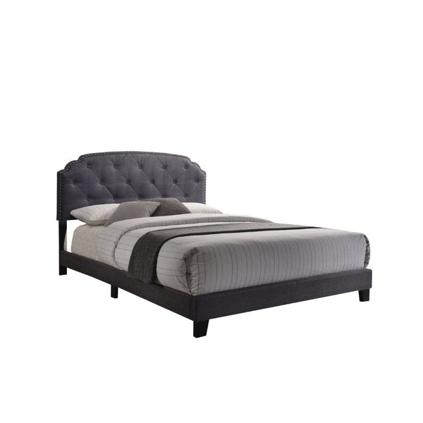 ACME Tradilla Gray Fabric Queen Bed Model 26370Q - MONAVILLA