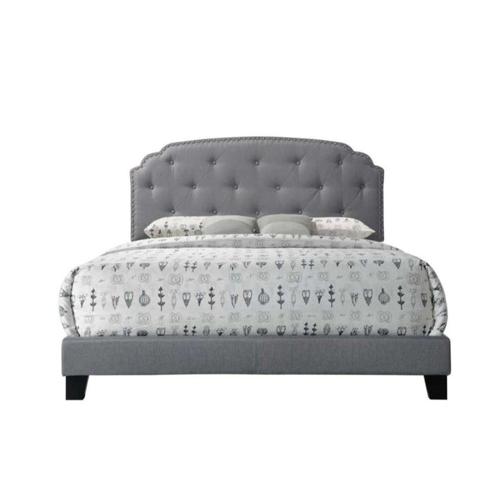 ACME Tradilla Gray Fabric Bed Model 26370 - MONAVILLA