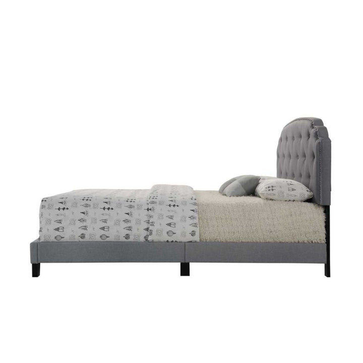 ACME Tradilla Gray Fabric Bed Model 26370 - MONAVILLA