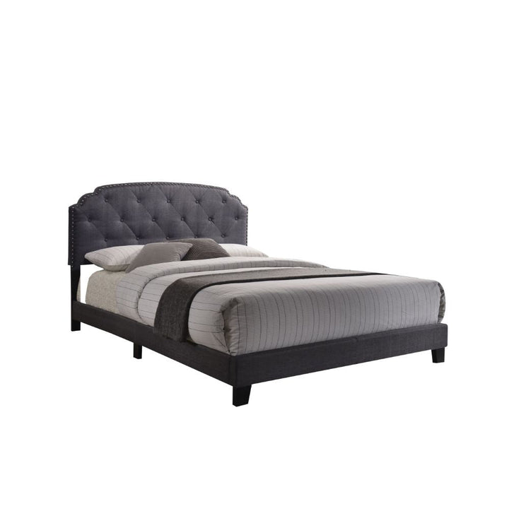 ACME Tradilla Gray Fabric Bed Model 26370 - MONAVILLA