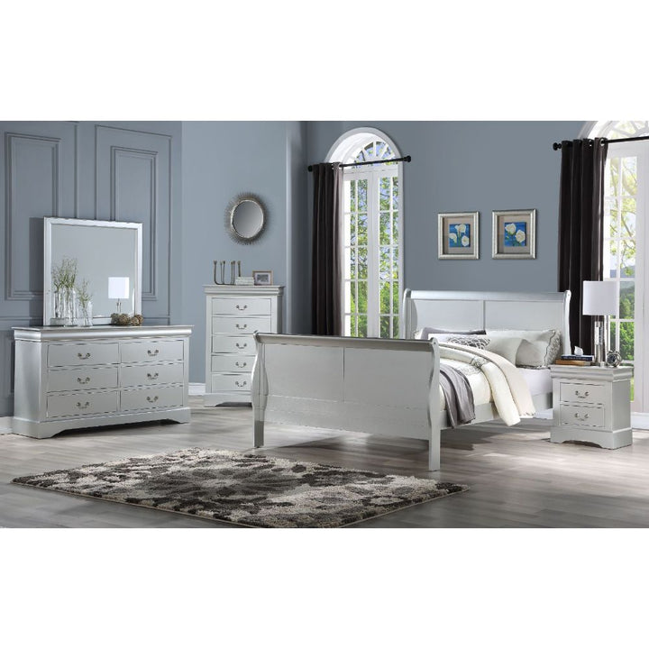 ACME Louis Philippe III Platinum Bed Model 26700 - MONAVILLA