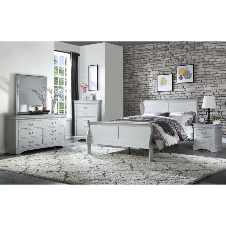 ACME Louis Philippe Platinum Bed Model 26730 - MONAVILLA