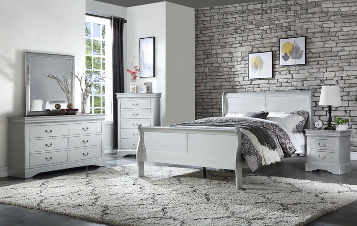 ACME Louis Philippe Platinum Twin Bed Model 26740T - MONAVILLA