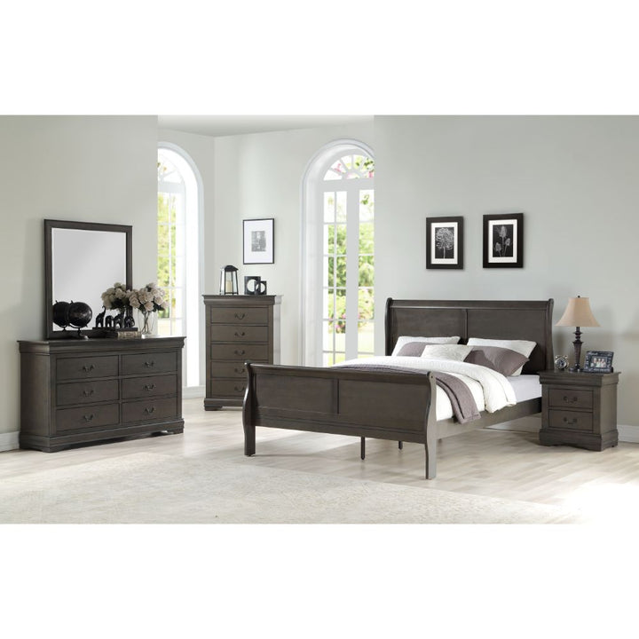 ACME Louis Philippe Dark Gray Bed Model 26790 - MONAVILLA