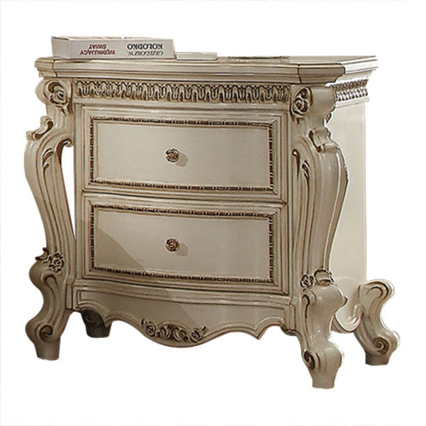 ACME Picardy Antique Pearl Nightstand Model 26883 - MONAVILLA