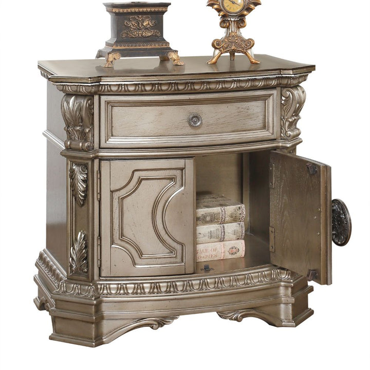 ACME Northville Antique Silver Nightstand Model 26935 - MONAVILLA