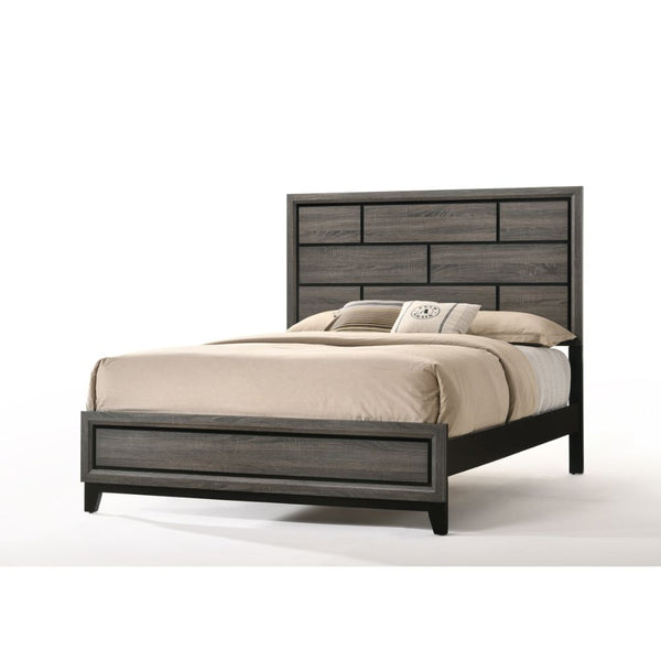 ACME Valdemar Weathered Gray Queen Bed Model 27050Q - MONAVILLA