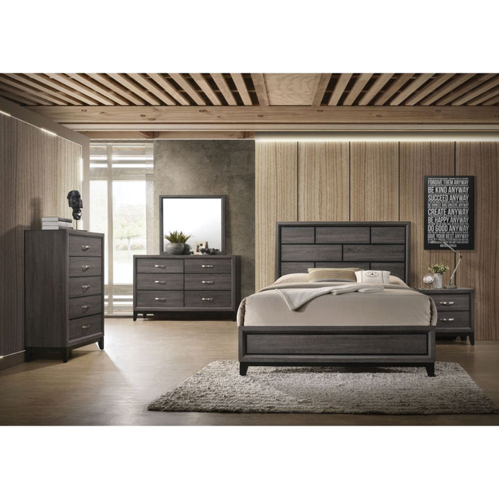 ACME Valdemar Weathered Gray Bed Model 27050 - MONAVILLA