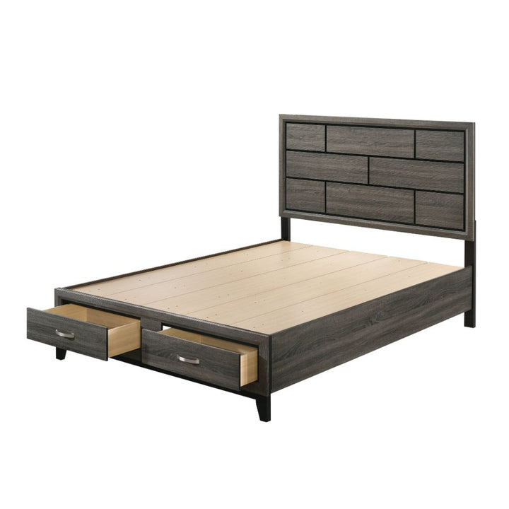 ACME Valdemar Weathered Gray Bed Model 27060 - MONAVILLA