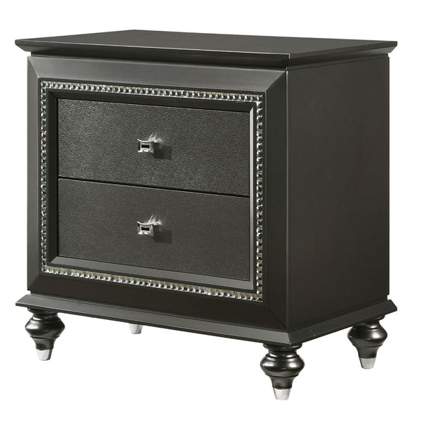 ACME Kaitlyn Metallic Gray Nightstand Model 27283 - MONAVILLA