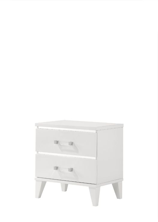 ACME Chelsie White Finish Nightstand Model 27393 - MONAVILLA