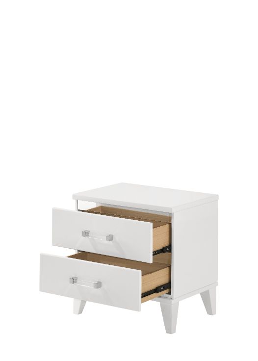 ACME Chelsie White Finish Nightstand Model 27393 - MONAVILLA