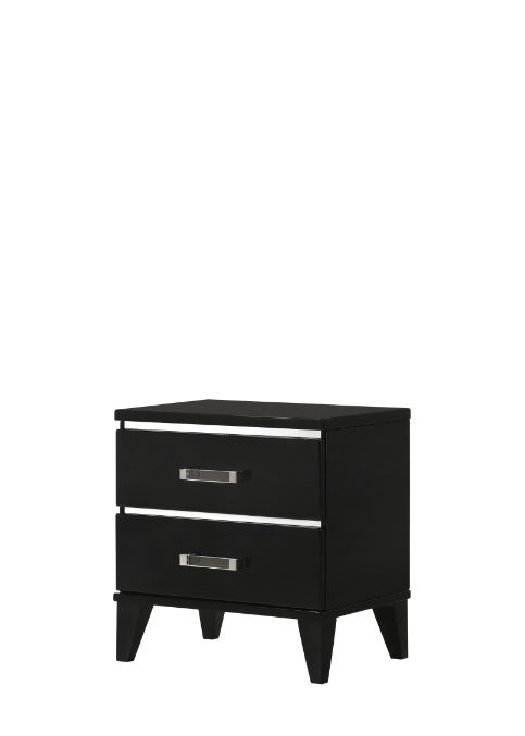 ACME Chelsie Black Finish Nightstand Model 27413 - MONAVILLA