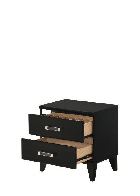 ACME Chelsie Black Finish Nightstand Model 27413 - MONAVILLA