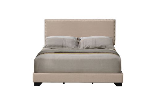 ACME Leandros Beige Fabric Queen Bed Model 27420Q - MONAVILLA