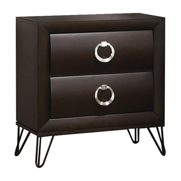 ACME Tablita Dark Merlot Nightstand Model 27463 - MONAVILLA