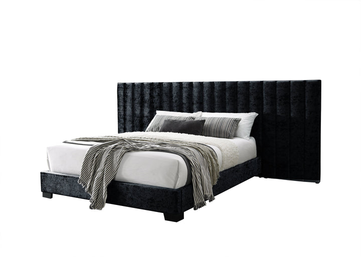 ACME Rivas Black Fabric Queen Bed Model 27760Q - MONAVILLA