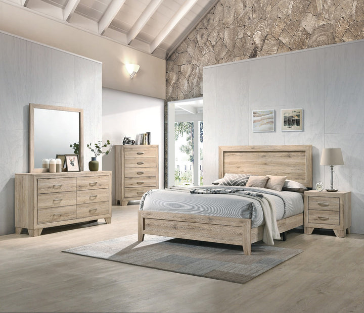 ACME Miquell Natural Queen Bed Model 28040Q - MONAVILLA