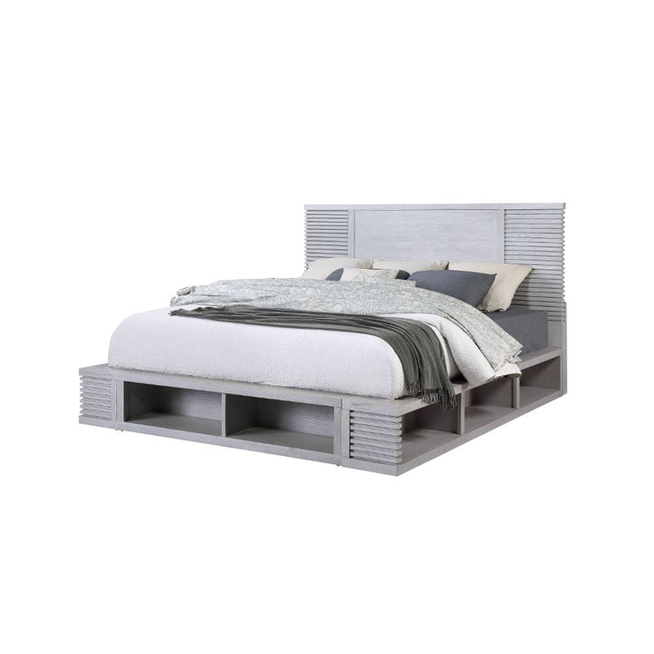 ACME Aromas White Oak Bed Model 28110 - MONAVILLA