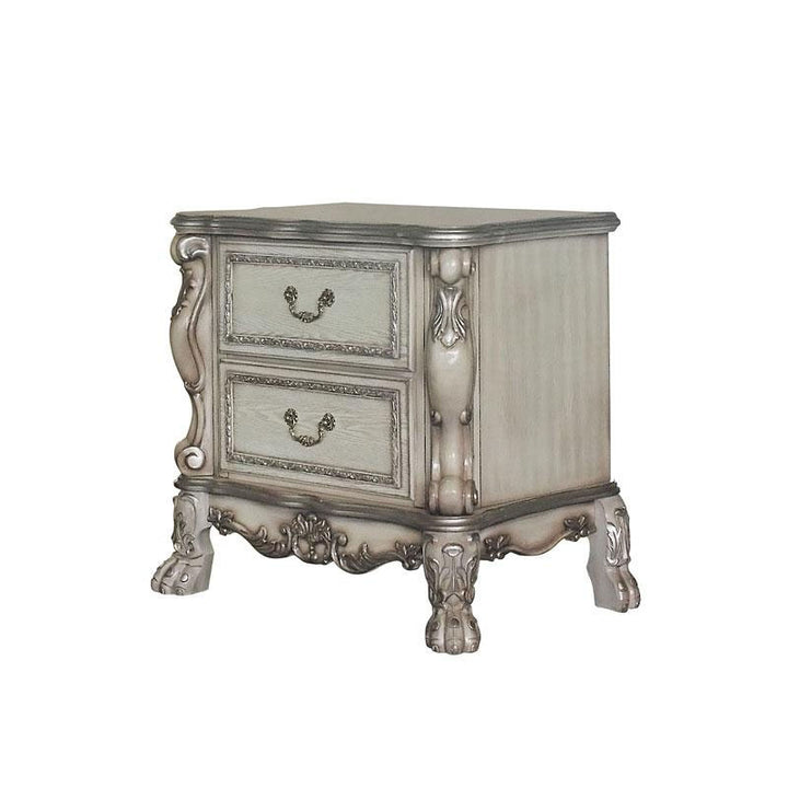 ACME Dresden Vintage Bone White Nightstand Model 28173 - MONAVILLA