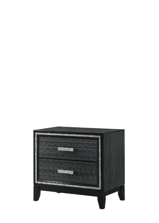 ACME Haiden Weathered Black Finish Nightstand Model 28433 - MONAVILLA