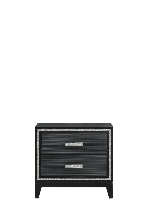 ACME Haiden Weathered Black Finish Nightstand Model 28433 - MONAVILLA