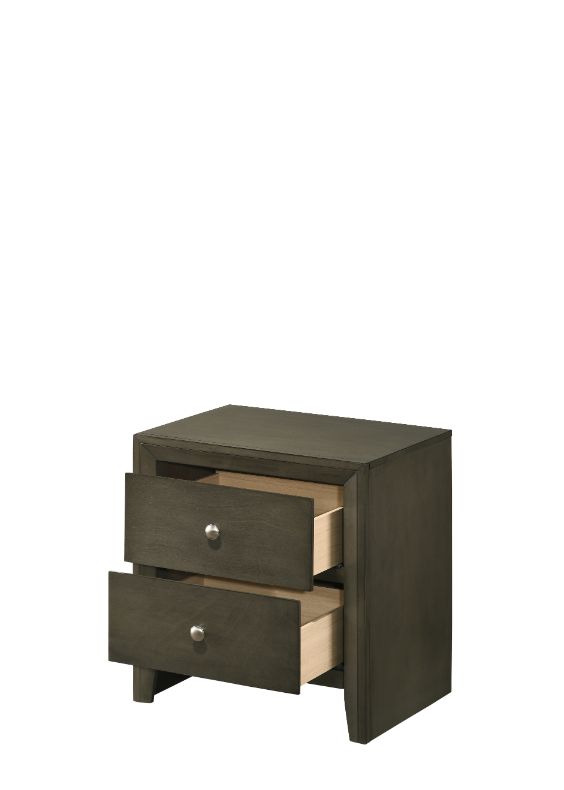 ACME Ilana Gray Finish Nightstand Model 28473 - MONAVILLA