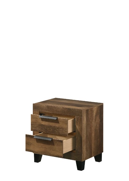 ACME Morales Rustic Oak Finish Nightstand Model 28593 - MONAVILLA