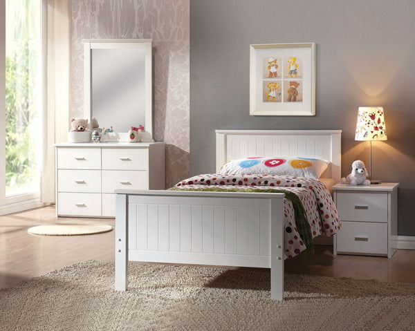 ACME Bungalow White Twin Bed Model 30025T - MONAVILLA