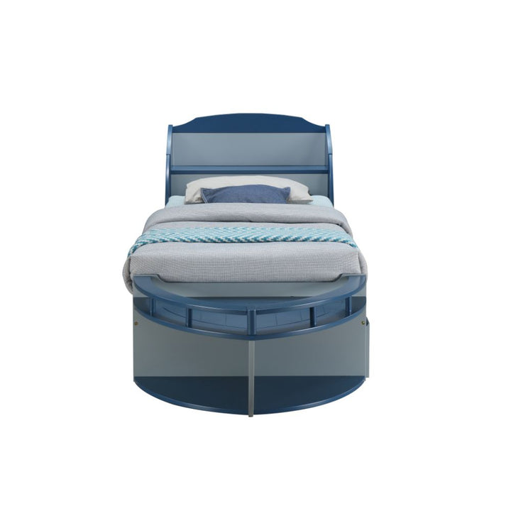 ACME Neptune II Gray & Navy Twin Bed Model 30620T - MONAVILLA