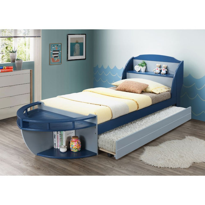 ACME Neptune II Gray & Navy Twin Bed Model 30620T - MONAVILLA