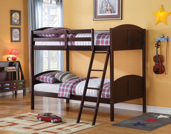 ACME Toshi Espresso Twin/Twin Bunk Bed Model 37010 - MONAVILLA