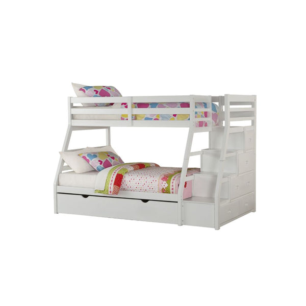 ACME Jason White Twin/Full Bunk Bed Model 37105 - MONAVILLA