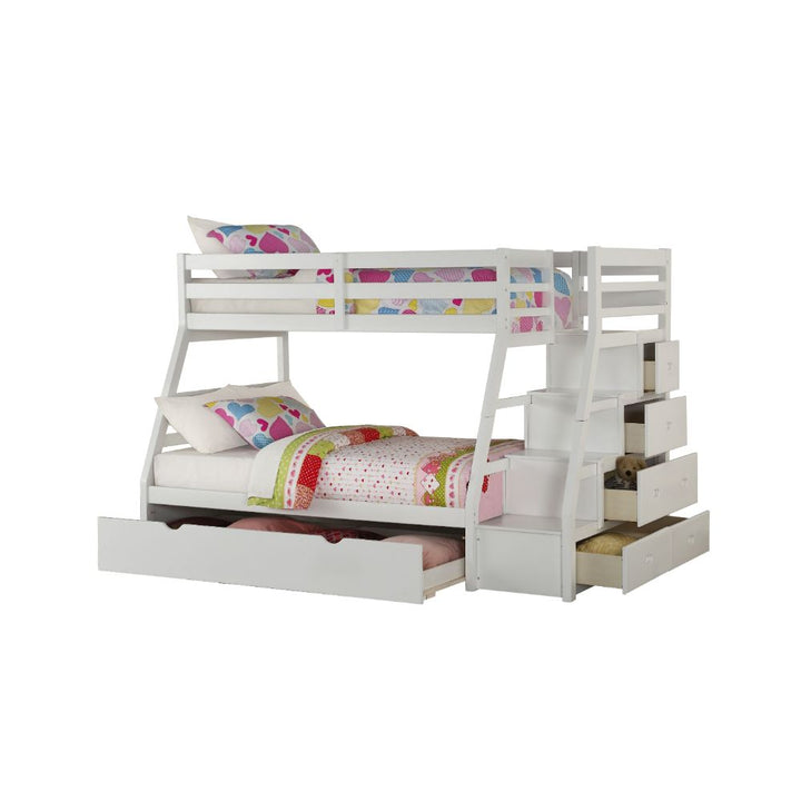 ACME Jason White Twin/Full Bunk Bed Model 37105 - MONAVILLA