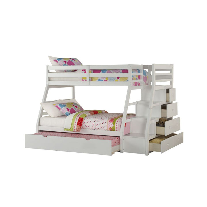 ACME Jason White Twin/Full Bunk Bed Model 37105 - MONAVILLA