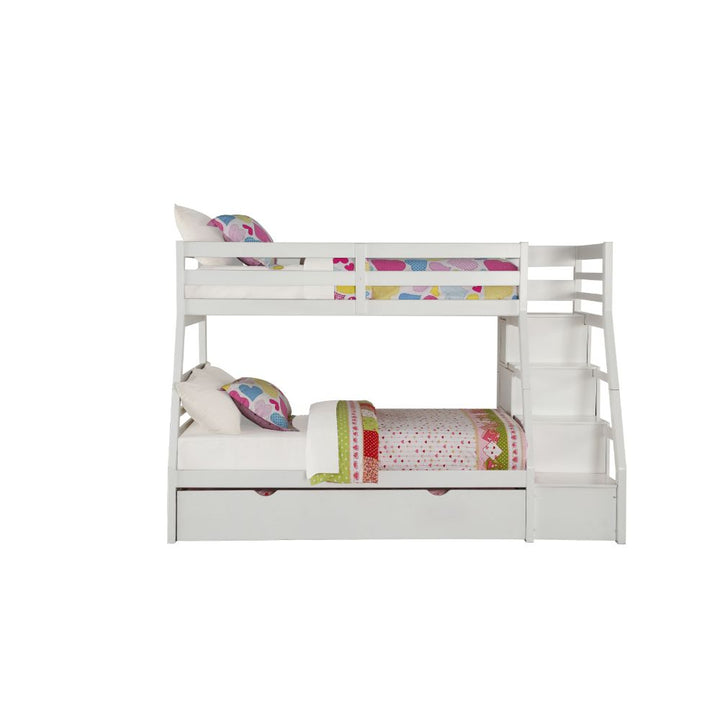 ACME Jason White Twin/Full Bunk Bed Model 37105 - MONAVILLA