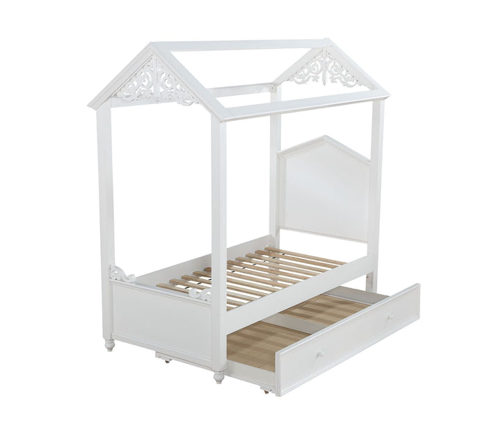 ACME Rapunzel White Twin Bed Model 37350T - MONAVILLA