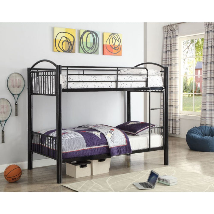 ACME Cayelynn Black Twin/Twin Bunk Bed Model 37385BK - MONAVILLA