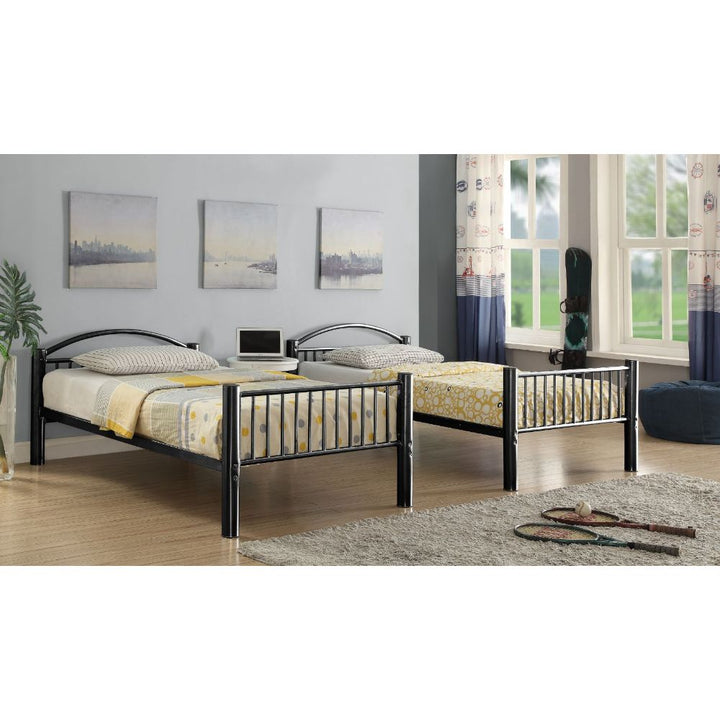 ACME Cayelynn Black Twin/Twin Bunk Bed Model 37385BK - MONAVILLA