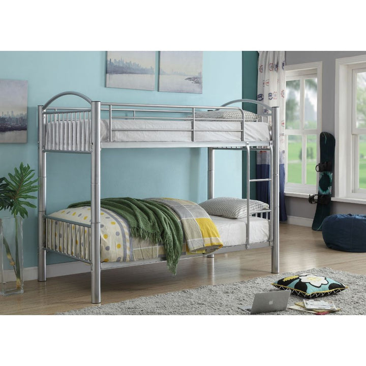 ACME Cayelynn Silver Twin/Twin Bunk Bed Model 37385SI - MONAVILLA