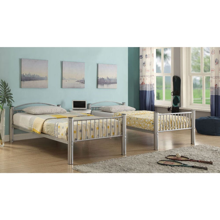 ACME Cayelynn Silver Twin/Twin Bunk Bed Model 37385SI - MONAVILLA