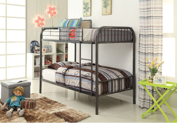 ACME Bristol Gunmetal Twin/Twin Bunk Bed Model 37535 - MONAVILLA