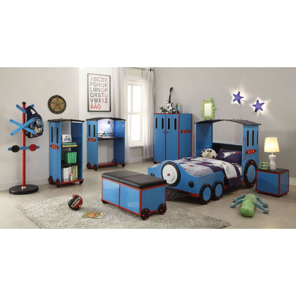 ACME Tobi Blue/Red & Black Train Twin Bed Model 37560T - MONAVILLA