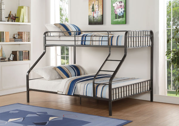 ACME Caius Gunmetal Twin XL/Queen Bunk Bed Model 37605 - MONAVILLA