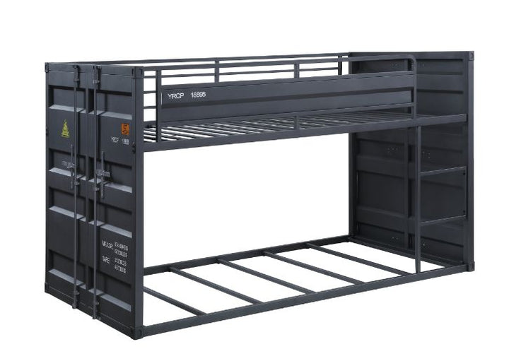 ACME Cargo Gunmetal Finish Twin/Twin Bunk Bed Model 37815 - MONAVILLA