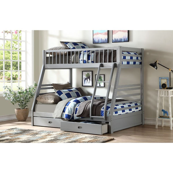 ACME Jason Gray Twin/Full Bunk Bed Model 37840 - MONAVILLA